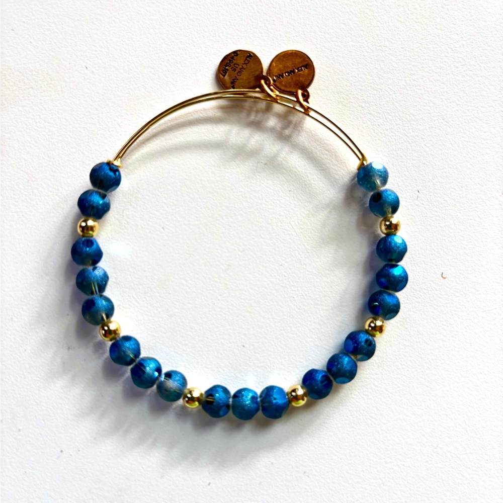 ALEX AND ANI **NEW Blue and Gold Beaded Bracelet $19 -
